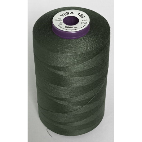 Universal Polyester Sewing Thread VIGA 120 5000 m color 0722 - khaki