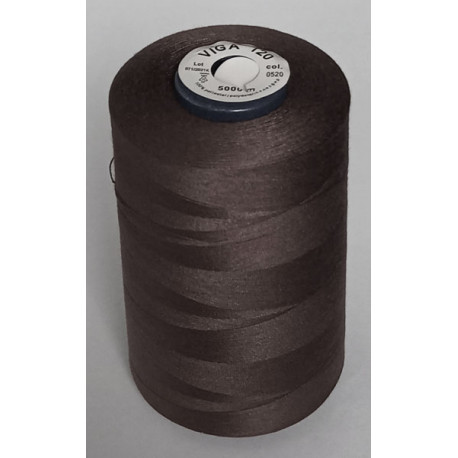 Universal Polyester Sewing Thread VIGA 120 5000 m color 0520 - brown