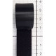 Velcro juosta dvipusė žemo profilio 16 mm juoda/1 m
