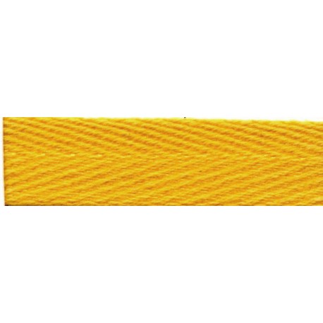 Cotton Twill Tape art. 8131153 10 mm, color C4301-yellow/1 m