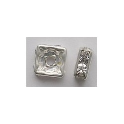 7206 Square Rhinestone Crystal Spacer Beads art.9208/8x8/1 pc.