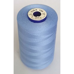 Universal Polyester Sewing Thread VIGA 120 5000 m color 1106 - sky blue