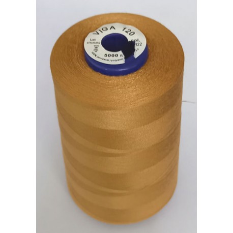 Universal Polyester Sewing Thread VIGA 120 5000 m color 1322 - light brown