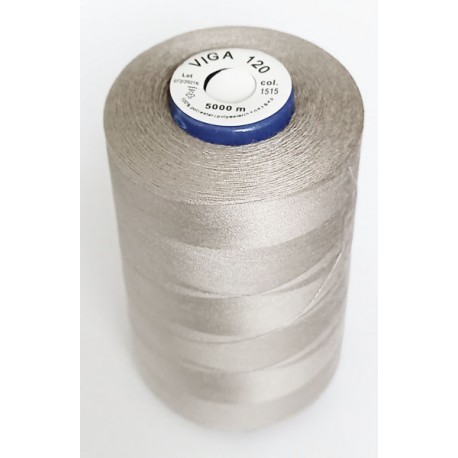 Universal Polyester Sewing Thread VIGA 120 5000 m color 1515 - brownish grey
