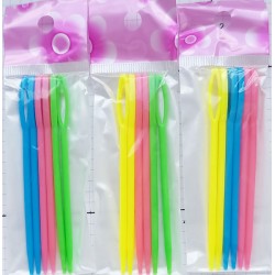 Plastic Needles 9 cm length/6pcs.