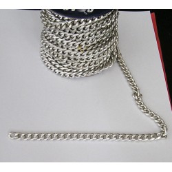 Aluminum Chain art.647091.000.0008/11x9x3mm/silver mat/1 m