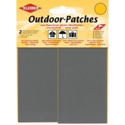 Self-adhesive waterproof patches 2 x 6.5 x 12 cm, 156 cm2 light gray
