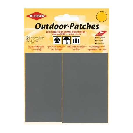 Self-adhesive waterproof patches 2 x 6.5 x 12 cm, 156 cm2 light gray