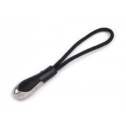 Zipper Loop Puller art.080918-3, black/1pc.