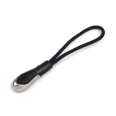 Zipper Loop Puller art.080918, black/1pc.