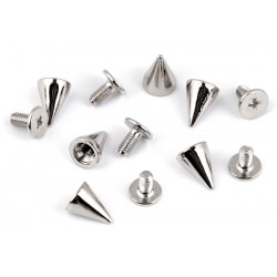 Decorative screw rivets 7/9 mm Nickel /10 pcs.
