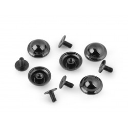 Decorative screw rivets 13/6 mm black nickel/20 pcs.