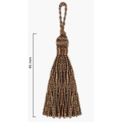 Tassel KY-01/45 mm, color PE-16/35 - bright brown/golden brown/1 pc.