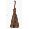 Tassel KY-01/45 mm, color PE-16/35 - bright brown/golden brown/1 pc.