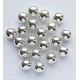 Plastic Round Riveting Beads 8mm, silver/50g, ~500pcs.