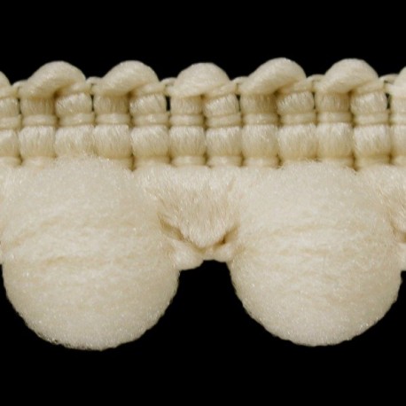 Pom Pom Trim, 15 mm, art. PA-15, color 712-ivory/1 m