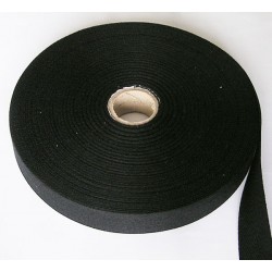 Cotton Twill Tape art. 8131153 20 mm, color 7001-black/1 m