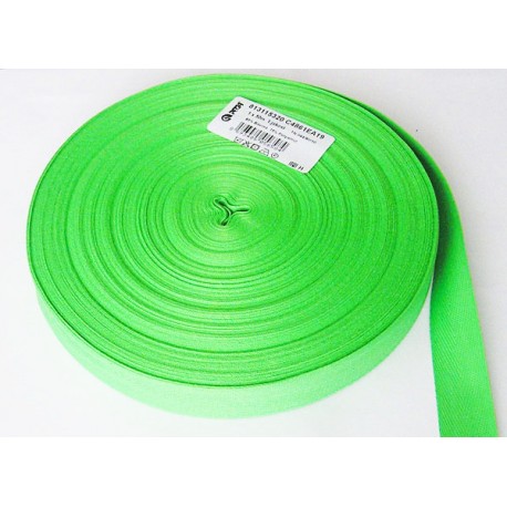 Cotton Twill Tape art. 8131153 20 mm, color 4861-lime green/1 m