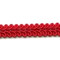 Rayon braid Trim TWB-09, color - red/1m