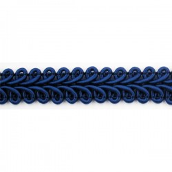 Rayon braid Trim TWB-09, color - dark blue/1m