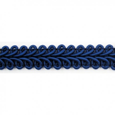 Rayon braid Trim TWB-09, color - dark blue/1m