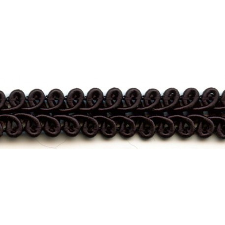 Rayon braid Trim TWB-09, color - black/1m