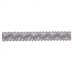 Rayon braid Trim TWB-12, color - silver/1m