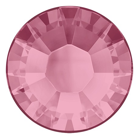Termoklijuojami kristalai art.2028 dydis SS16 spalva Light Rose/20vnt.