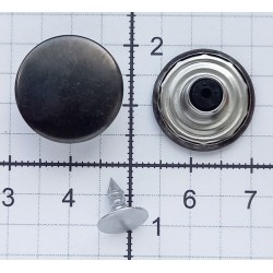 Jeans Button 17 mm, nickel free, color-graphit/1 pc.