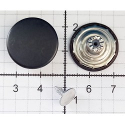 Jeans Button 20 mm, nickel free, color-black, metallic Base/1 pc.