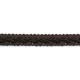 Rayon braid Trim TWB-12, color - dark brown/1m