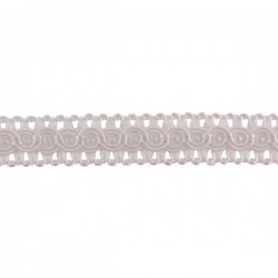 Rayon braid Trim TWB-13, color - pearl/1m