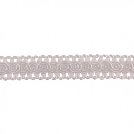 Rayon braid Trim TWB-13, color - pearl/1m