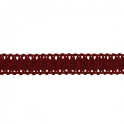 Rayon braid Trim TWB-13, color - burgundy/1m