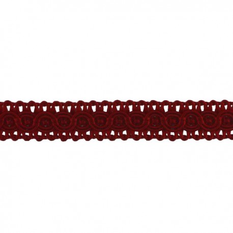 Rayon braid Trim TWB-13, color - burgundy/1m