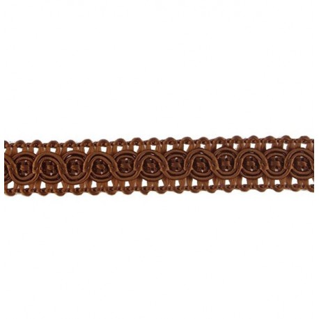 Rayon braid Trim TWB-13, color - light brown/1m