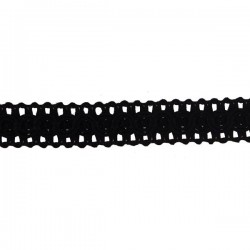 Rayon braid Trim TWB-13, color - black/1m