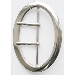 Double Prong Center Bar Buckle art. 1146/80 mm/2/nickel/1 pc.