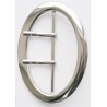 Double Prong Center Bar Buckle art. 1146/80 mm/2/nickel/1 pc.