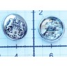 Metallic button "Arms", size 15mm (24"), color-nickel/1pc.