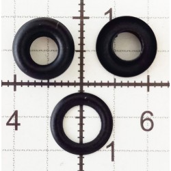 15972 Eyelets with Washers 5mm short Barrel Brass art. 05KP black/100 pcs.