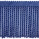 Fringes made of twisted viscose plait art.WPK-80mm, color - blue/1m