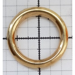Welded Round Ring 20 mm art. OZK20/3.5mm gold/1pc.