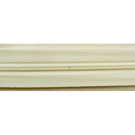 Nylon coil continuous zipper tape No.3 with cord color 121 - light ecru/1 m
