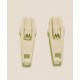 No.3 Nylon Coil Auto Lock Short Tab Sliders Zipper Pull Color - light ecru/1 pc.