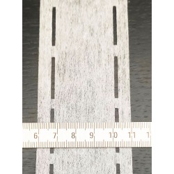 Juosta juosmeniui iš flizelino, klijuojama, 10-30-10 mm, balta/1m