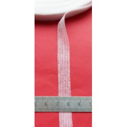 Prasiūto flizelino klijuojama sutvirtinimo juostelė, 12 mm pločio, balta/100m