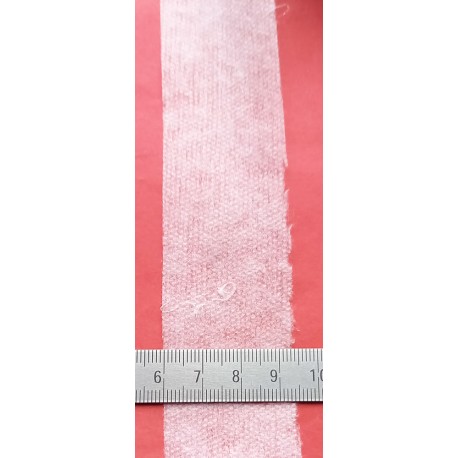Flizelininė klijuojama sutvirtinimo juostelė, 35 mm pločio, balta/200m