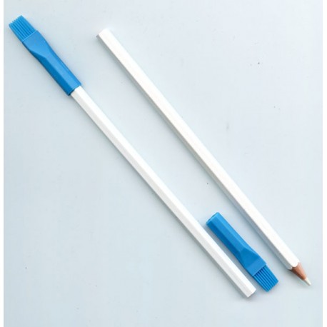 Kreidinis pieštukas su šepetėliu, plaunamas, baltas
