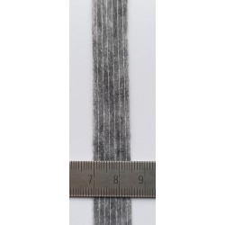 Non-Woven iron-on Hem tape, 15 mm, gray/100m